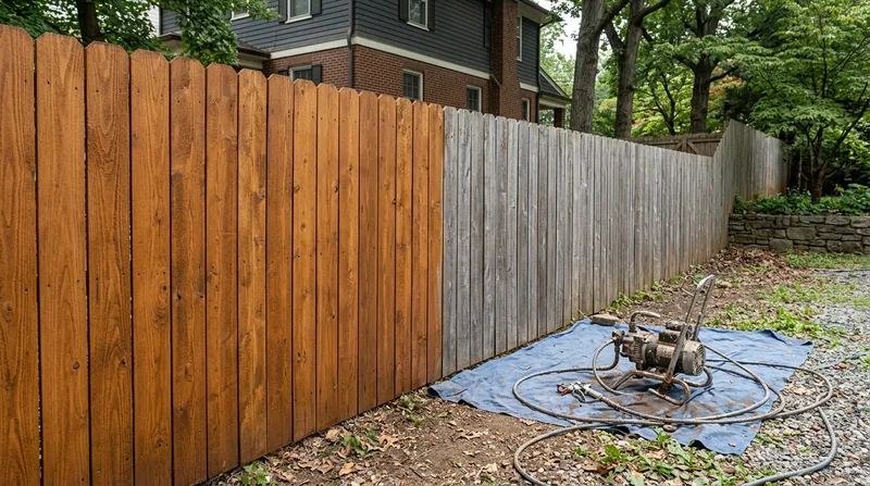 Fence Staining & Restoration Washington